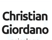 Tablet Screenshot of giordanochristian.com